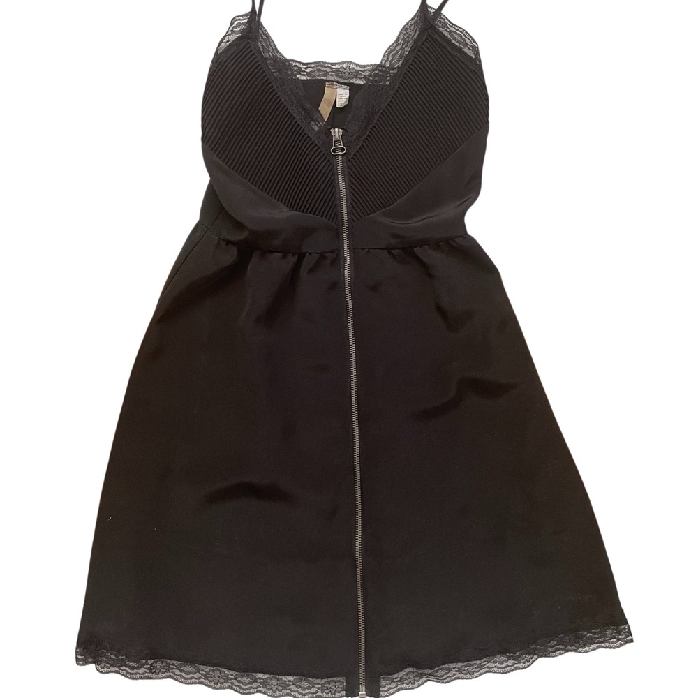 Zippered Slip Dress